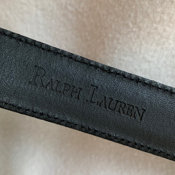 Vintage Ralph Lauren Navy Leather Belt main image 5